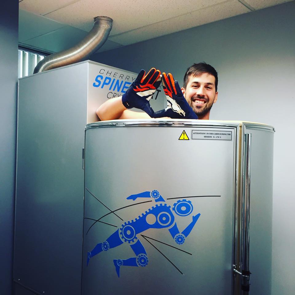 Kickers from Denver Broncos use cryotherapy