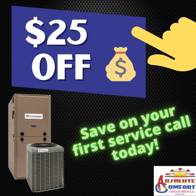 Save $25 On Your First Service with Absolute Comfort
