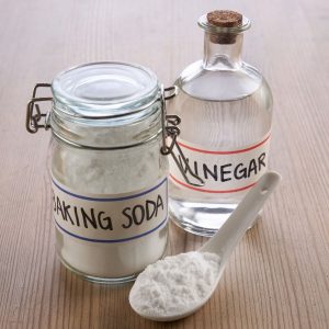 Vinegar and baking soda