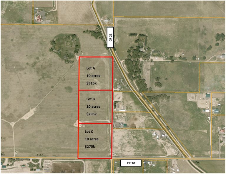 Fort Lupton, CO +/ 10 acres Estate Lots AG Professionals