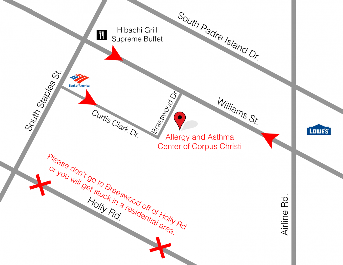 Location The Allergy and Asthma Center of Corpus Christi