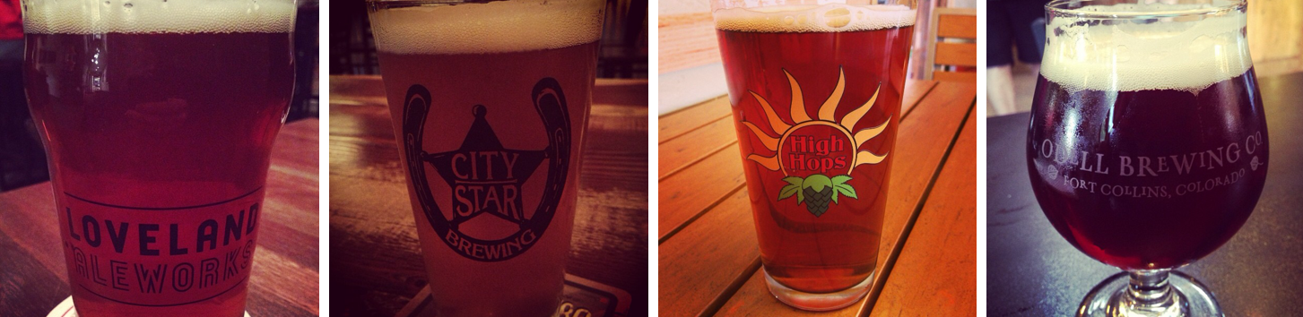 Northern Colorado Craft Brews (Courtesy of my life and Instagram Account)