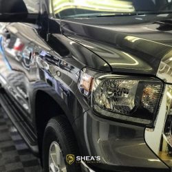 Front of a Ford F250 after luxury auto detailing in Honolulu