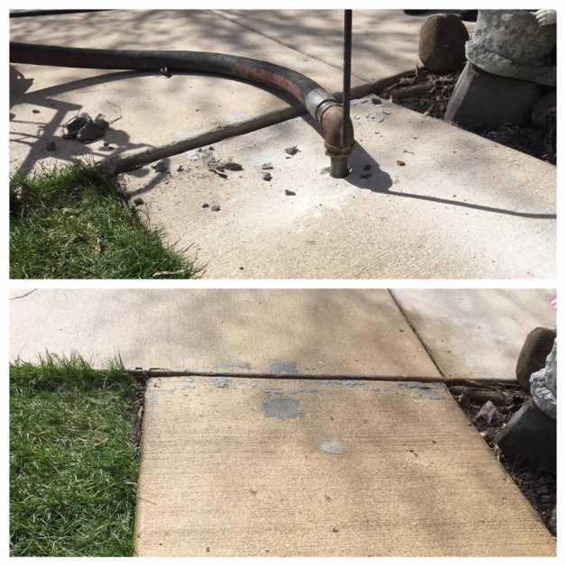 Mudjacking Chicago Sidewalk Repair IL Concrete Step Repair 60174