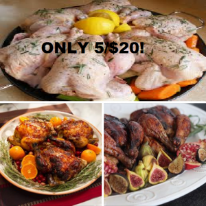 WEDNESDAY OCT 16 1 DAY ONLY CORNISH CHICKENS 5 FOR $20