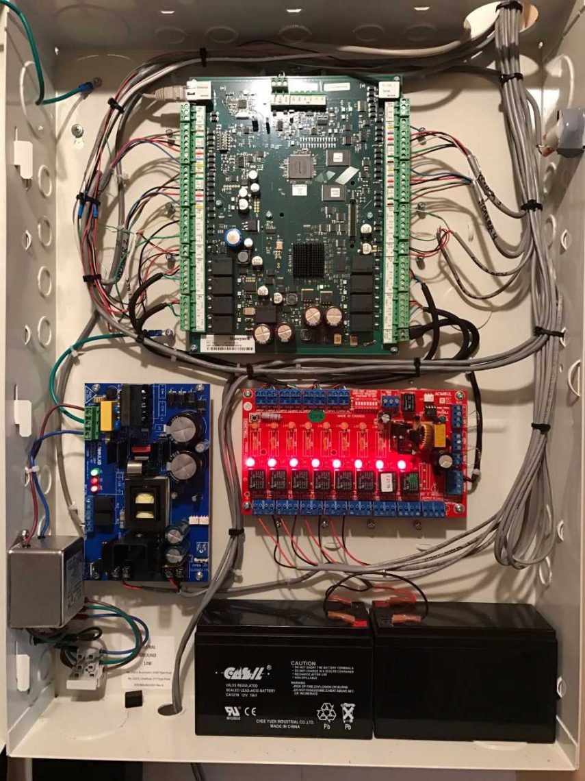 ... Access Control Panel and wiring ...