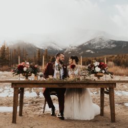 A Bride & Groom Enjoying Their Colorado Wedding