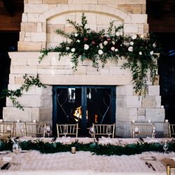 A Gorgeous Mantle Garland by Bliss Wedding Florist