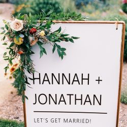 Welcome sign flower accent.