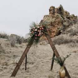 Outdoor triangle arch.