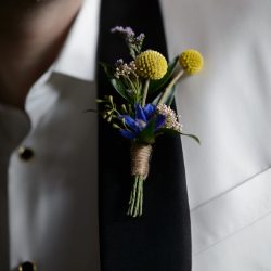 A vibran boutonniere.