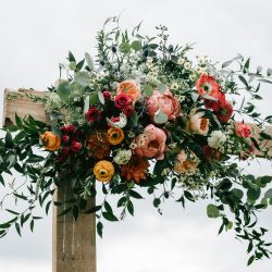 A gorgeous arch floral decorations by Bliss.