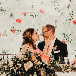 A stunning floral backdrop fort collins wedding florist.