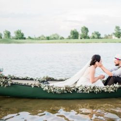 Love in a canoe.