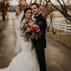 A beautiful bride and groom.