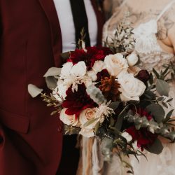Stunning colors for this bride and groom.