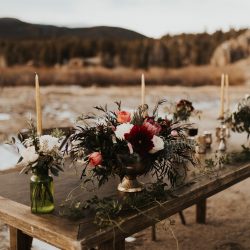 Stunning centerpieces by Fort Collins best wedding florist.