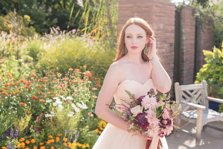 STYLED SHOOT DENVER BOTANIC GARDENS Blue Bridal Boutique