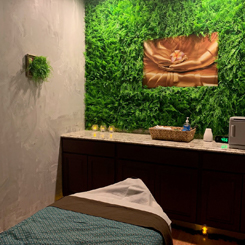 Beautiful massage treatment room