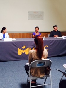 Christine Davies of Casa Companion Homecare Solutions speaking at the MAAC Bridge To Employment Employer Social October 2, 2014
