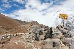 The route to Mt. Everest Base Camp