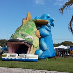 Image of a Giant Bass Themed Slide