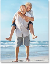 people with tendonitis or joint pain people with tendonitis or joint pain - couple on beach