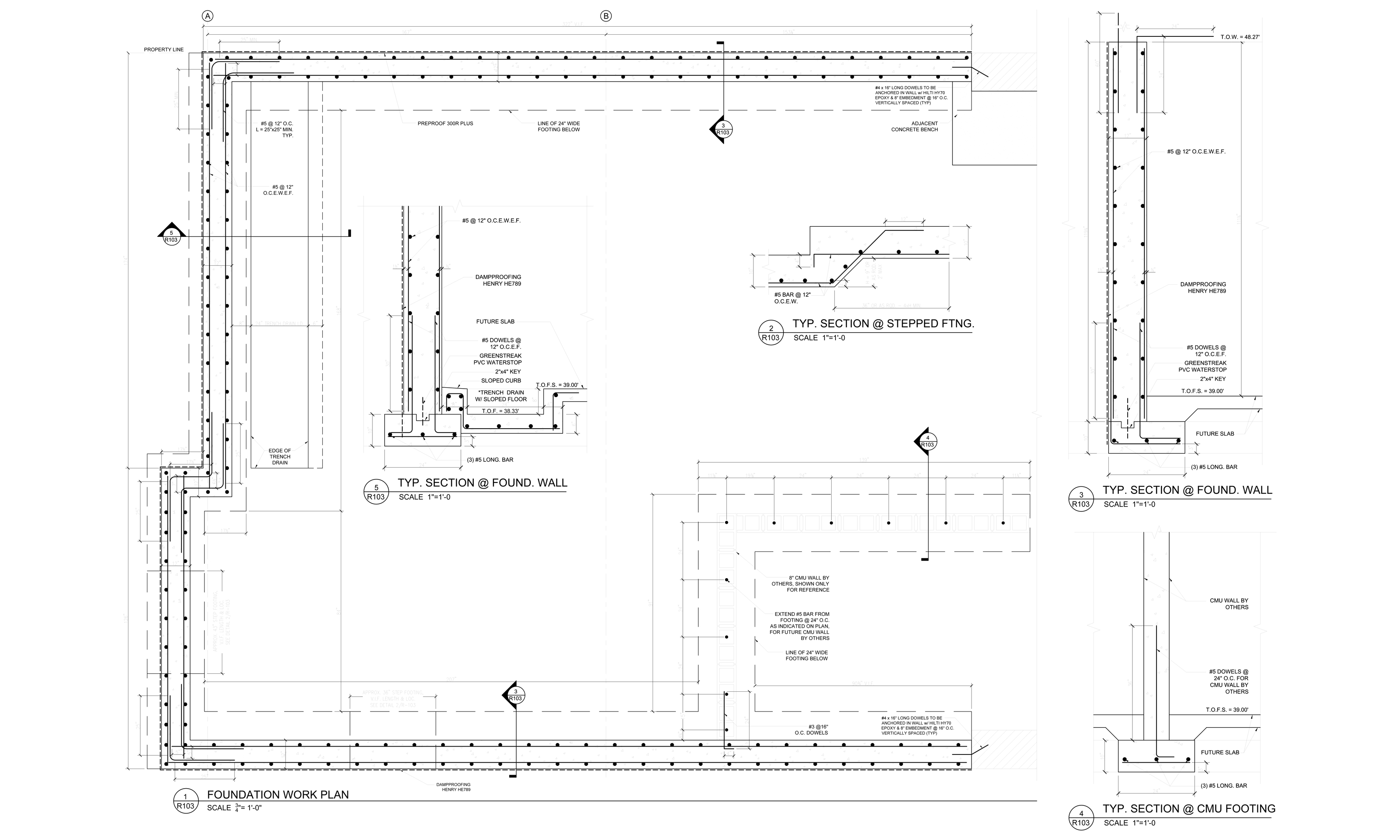 Concrete / Rebar Shop Drawing Sample 2