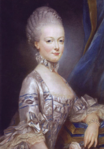 A pastel of the young Maria Antonia sent to the Dauphin ahead of their marriage.
