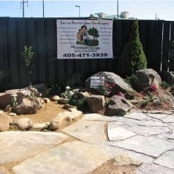 custom flagstone installation