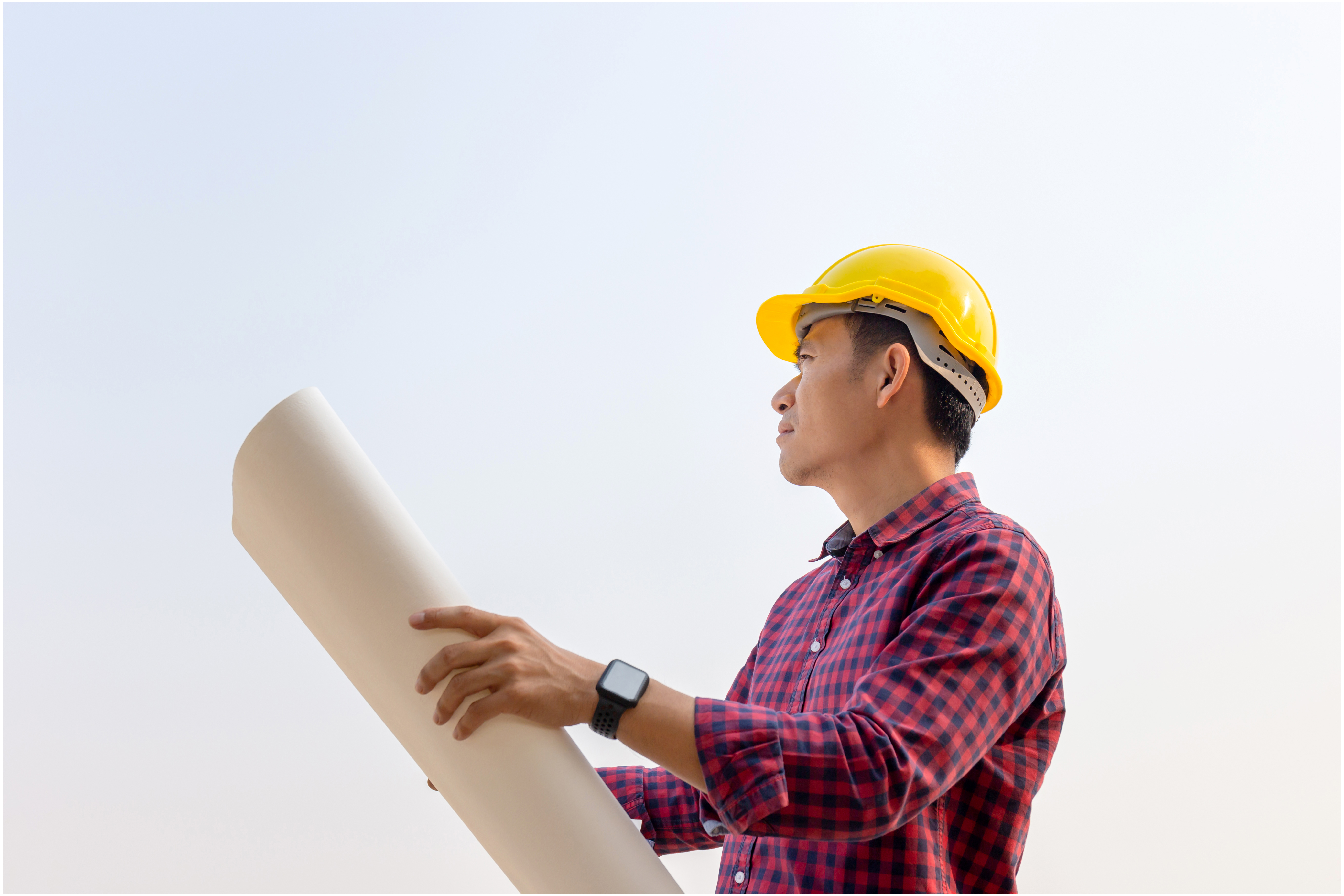 project manager looking at project plan