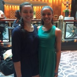 Two dance students from Fancy Feet Dance Studio