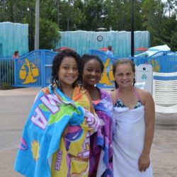 Students from Fancy Feet Dance Studio at Disney waterpark