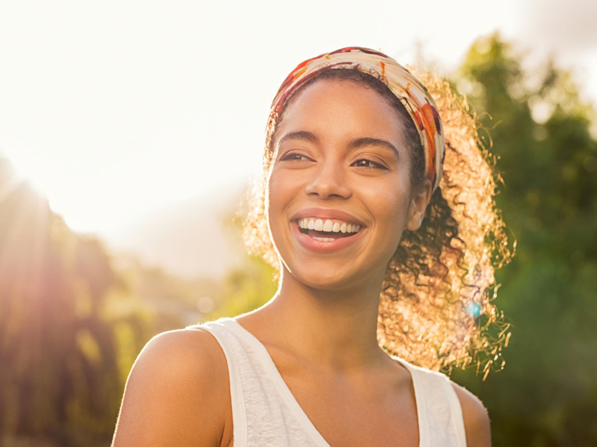 woman with beautiful smile