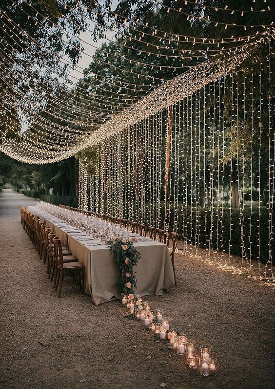 outdoor wedding light