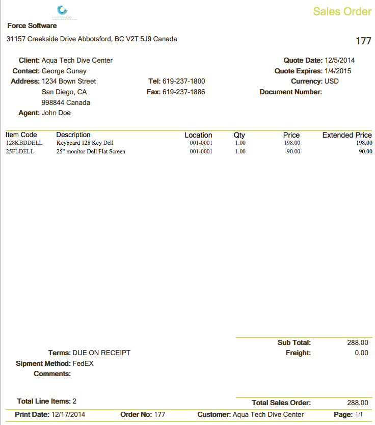 invoice