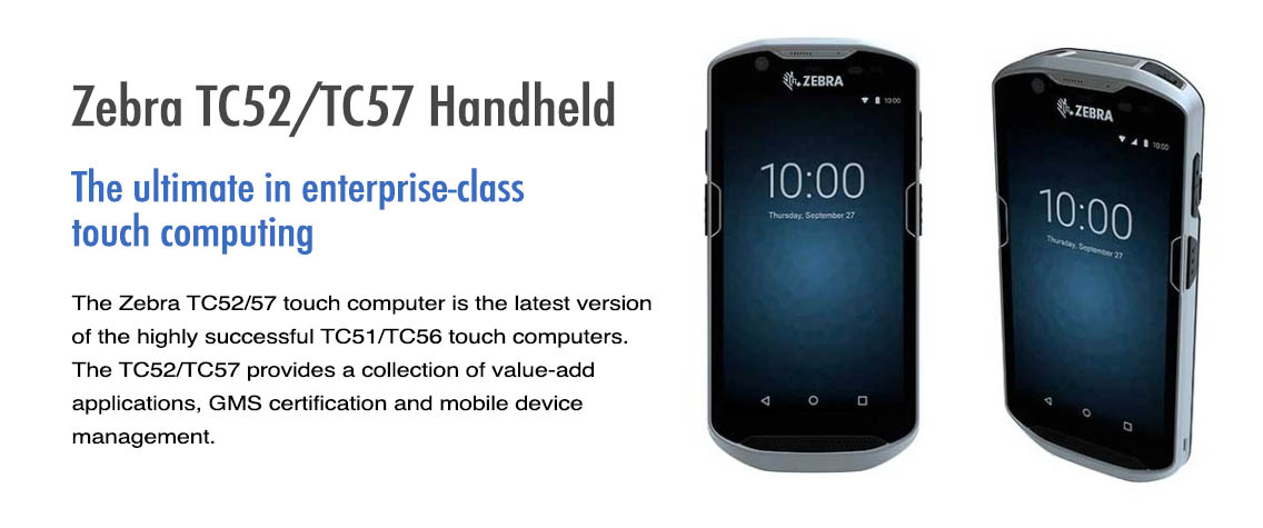 Zebra Tc52 Tc57 Rugged Touch Computer Series Glacier Computer