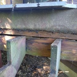 rotted stair header