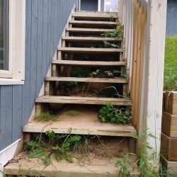 old wooden staircase