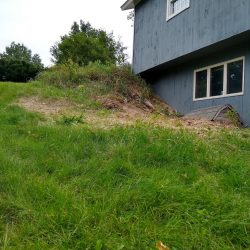 roughly graded hillside