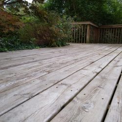 old wooden deck boards