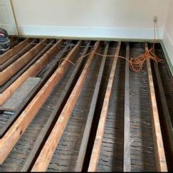 exposed floor joists