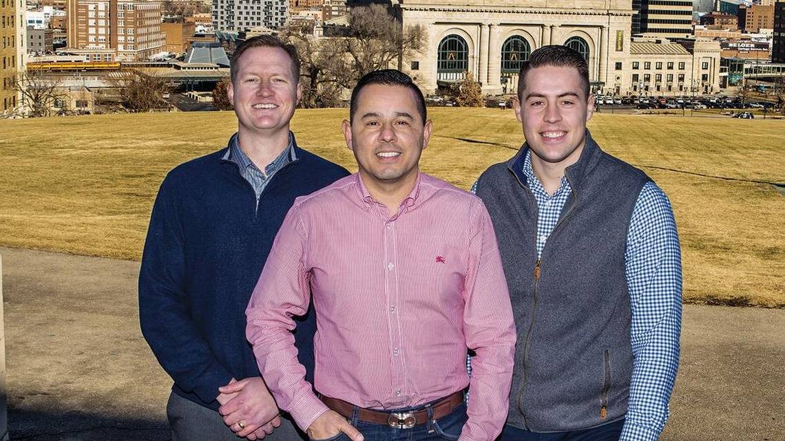 Andy Lightfoot, Nick Barela and Brooks Mosier of KC Property Group