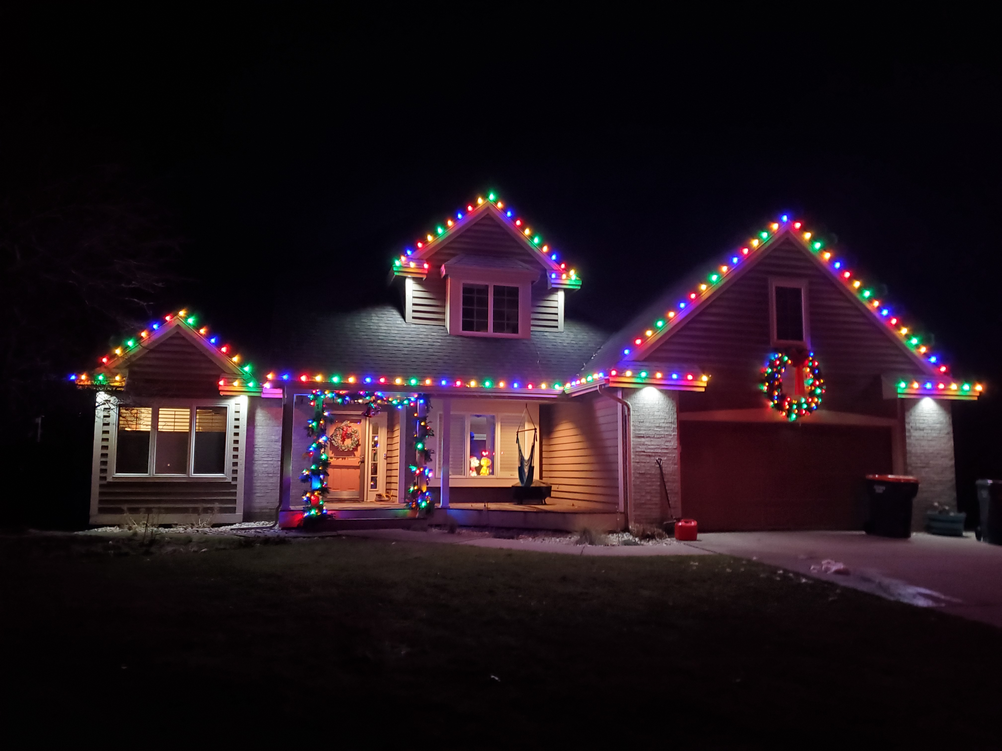 christmas light installation