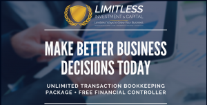 Unlimited Transaction Bookkeeping Package plus a FREE Financial Controller