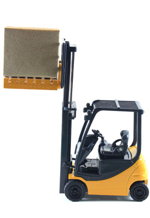 fork lift and pallet