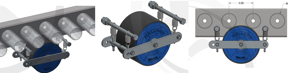 Indirect Mount Pallet Flow Speed Controller Illustrations