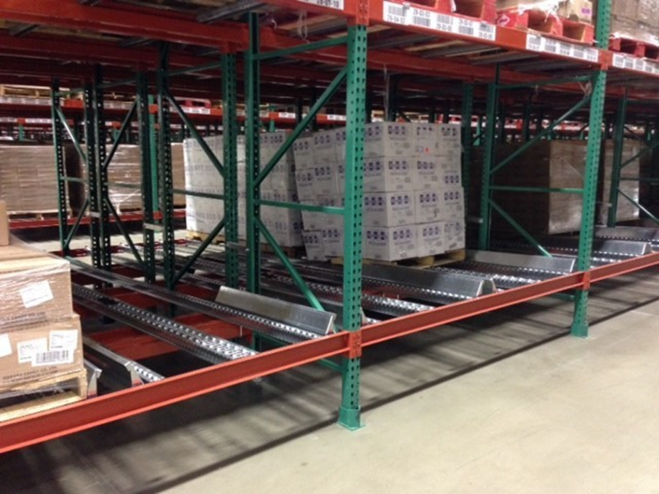 Steel Skate Wheel Pallet Flow Rack | Mallard Manufacturing