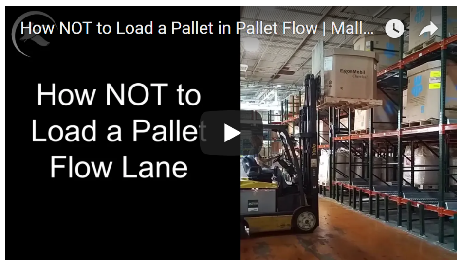 Pallet Flow Rack Loading Procedures Mallard Manufacturing