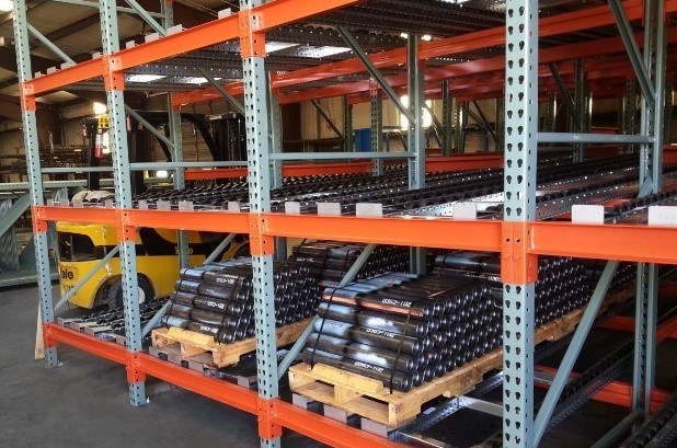 Push-Back Pallet Flow Rack - Mallard Manufacturing